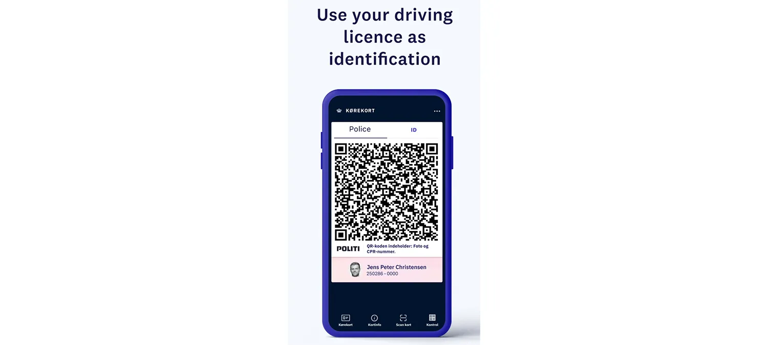 Denmark's Kørekort app as a mobile driver's license